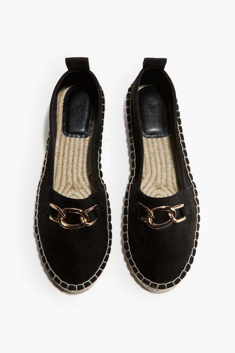 H&M Espadrillas Con Dettaglio In Metallo - Nero - DONNA
