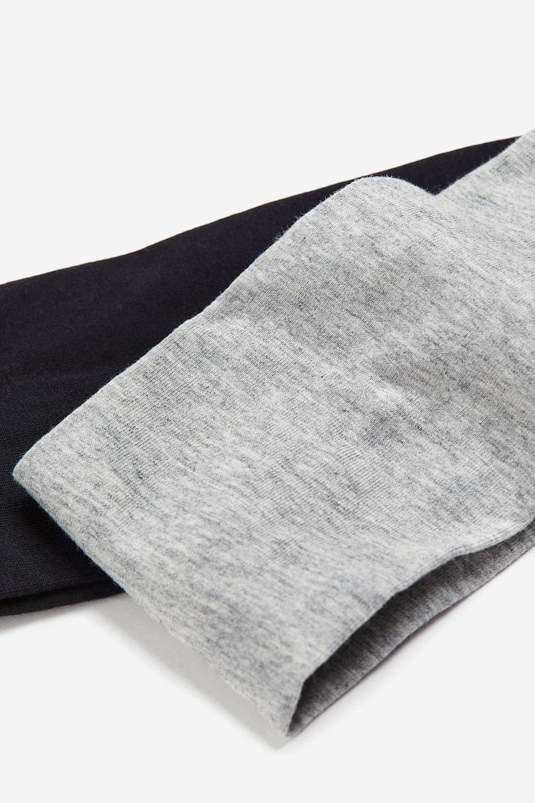 H&M Fasce Per Capelli In Jersey 2 Pezzi - Nero/bianco - DONNA