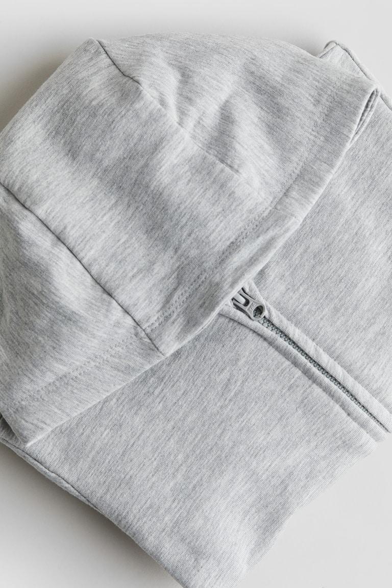 H&M Felpa Con Cappuccio E Cerniera - Grigio Mélange - BAMBINO