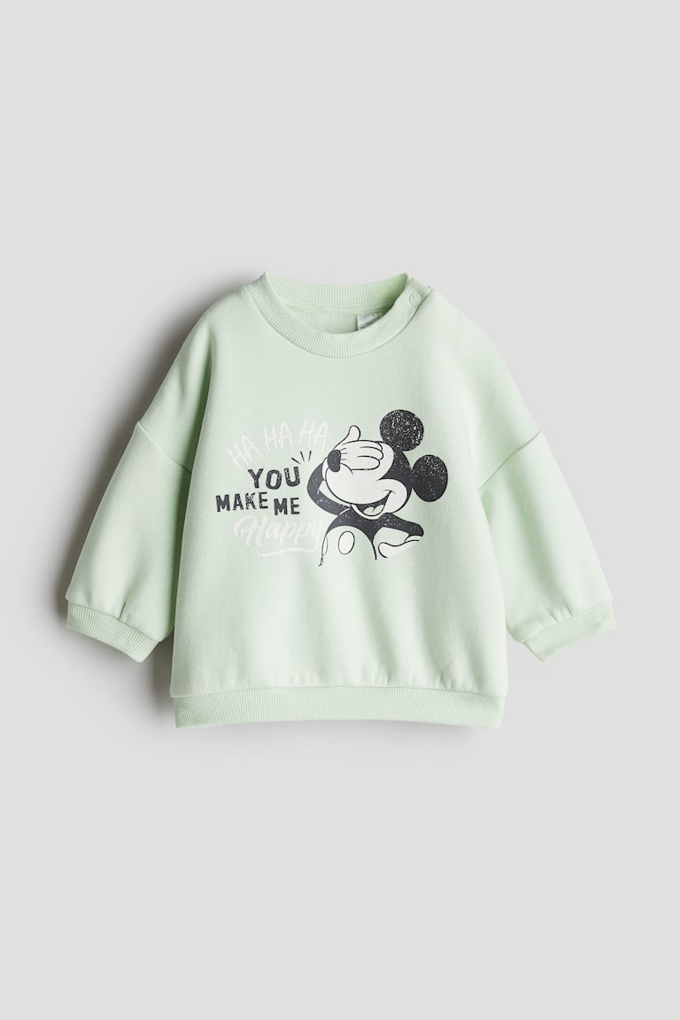H&M Felpa con motivo stampato - Beige chiaro/Il Re Leone - BAMBINO