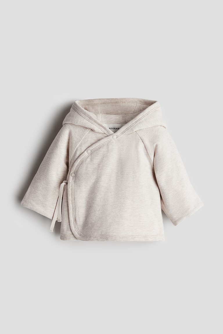 H&M Giacca imbottita in jersey - Beige chiaro mélange - BAMBINO