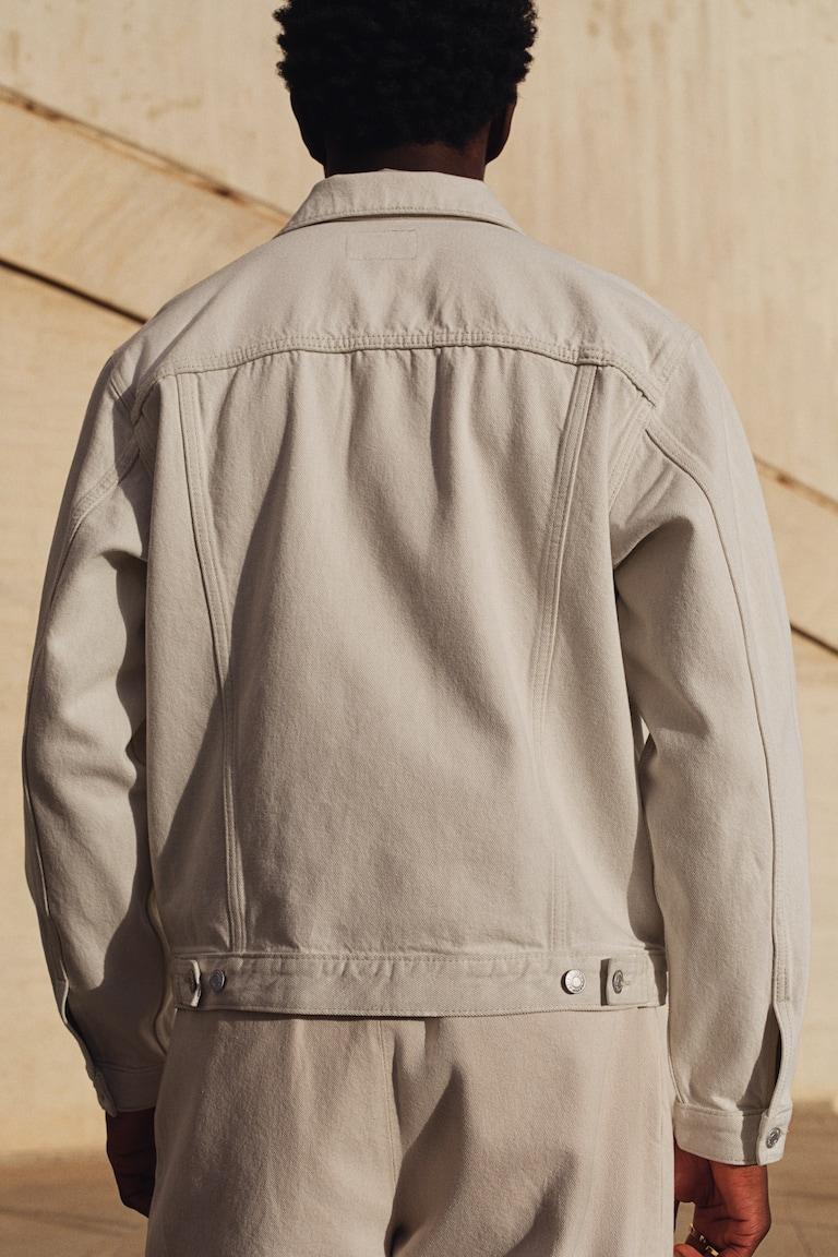 H&M Giubbotto In Denim Regular Fit - Beige Chiaro - UOMO