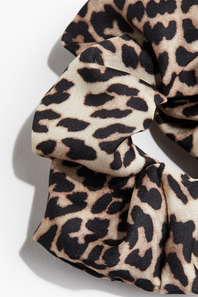 H&M Grande Elastico Arricciato - Beige/leopardato - DONNA
