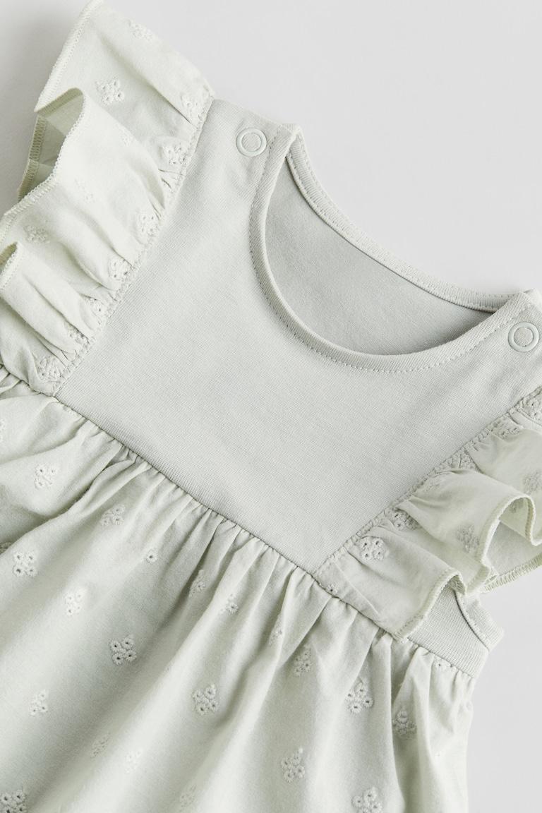 H&M Abito A Body Con Volant - Giallo Chiaro - BAMBINO