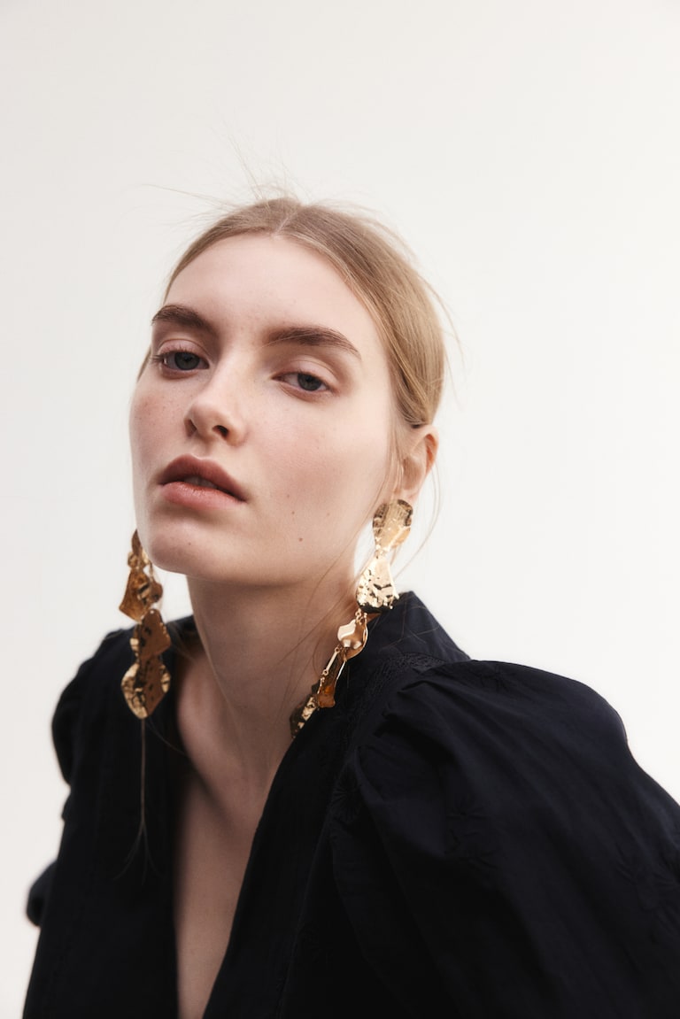 H&M Abito A Tunica In Cotone - Giallo Pallido - DONNA