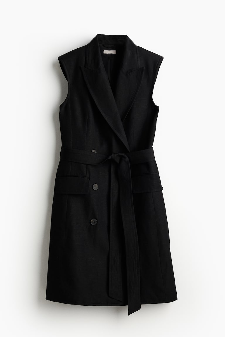 H&M Abito-blazer in misto lino - Bianco - DONNA