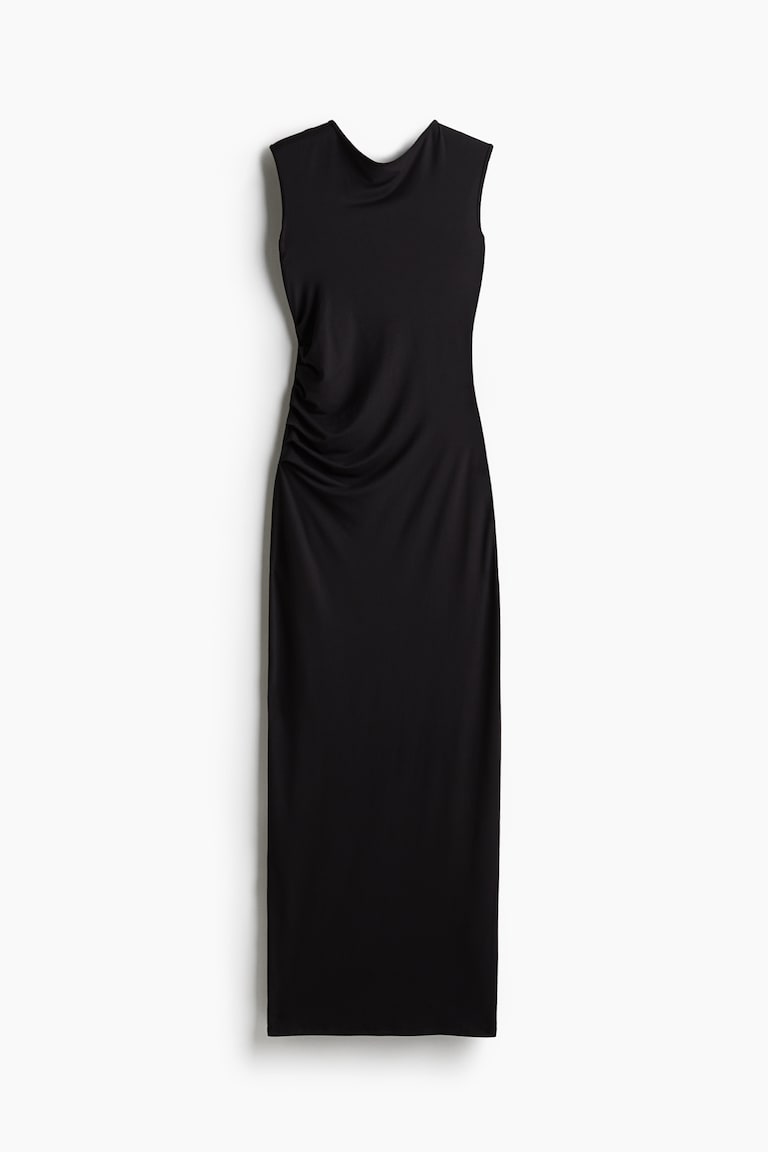 H&M Abito Bodycon Drappeggiato - Grigio Scuro - DONNA