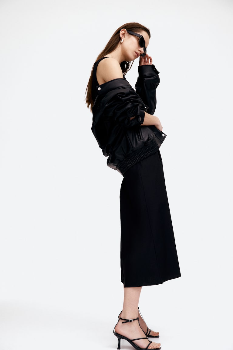 H&M Abito smanicato con gonna svasata. - Bianco - DONNA