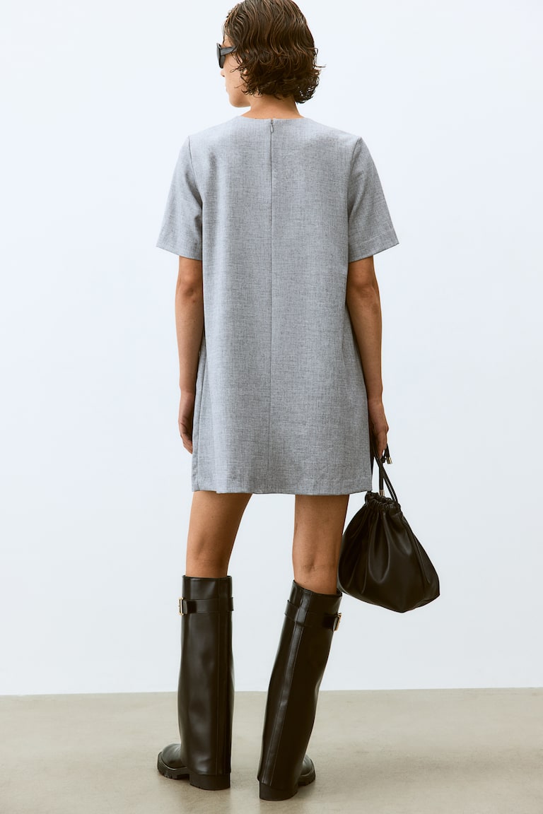 H&M Abito Svasato - Bianco - DONNA