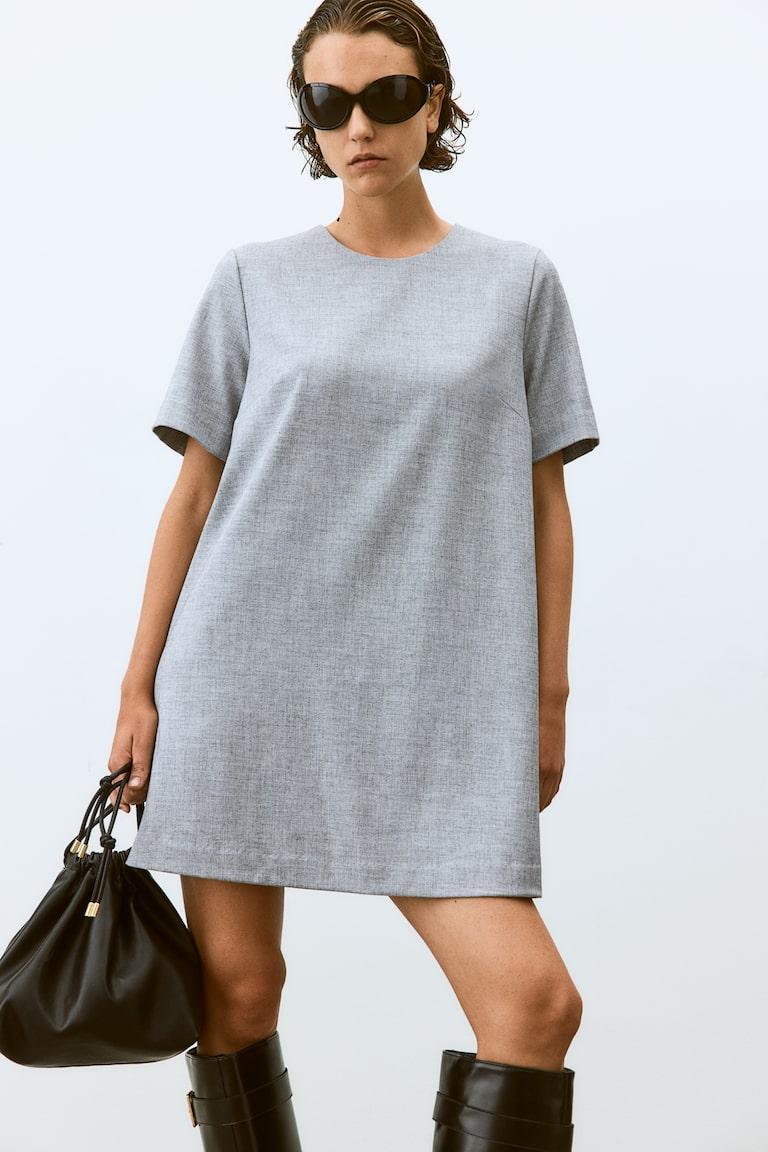 H&M Abito svasato - Bianco - DONNA