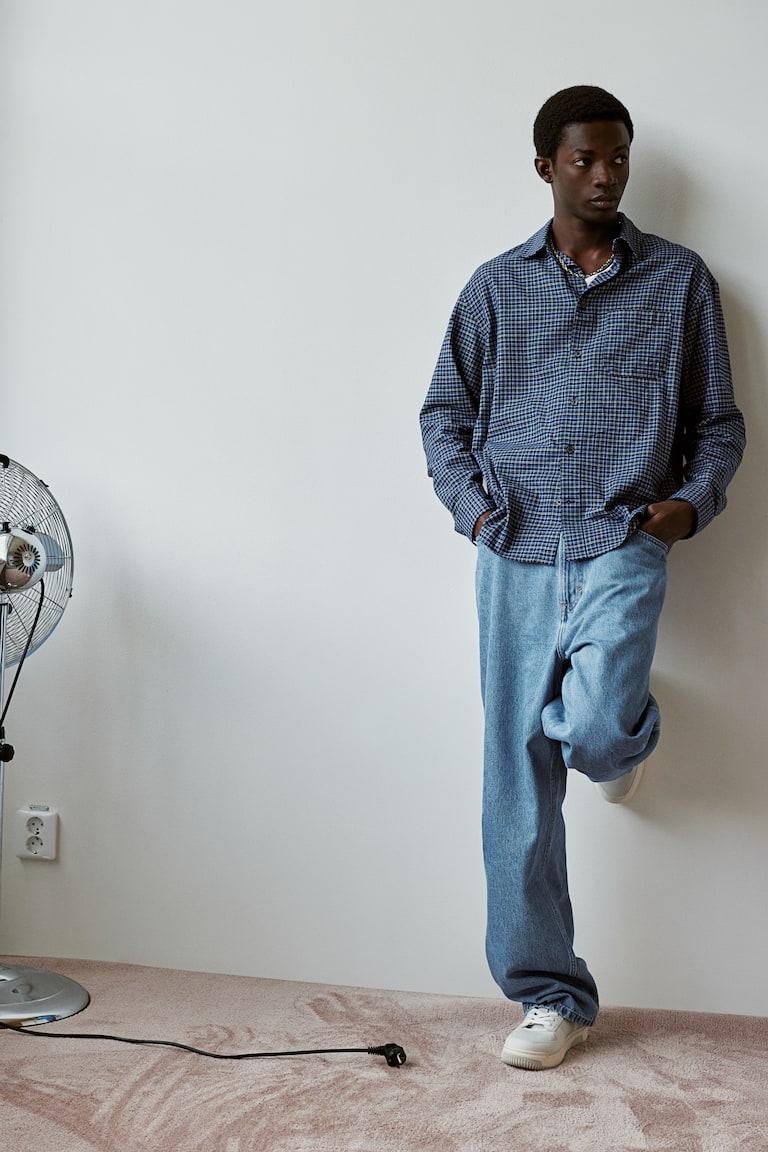 H&M Baggy Jeans - Blu denim pallido - UOMO