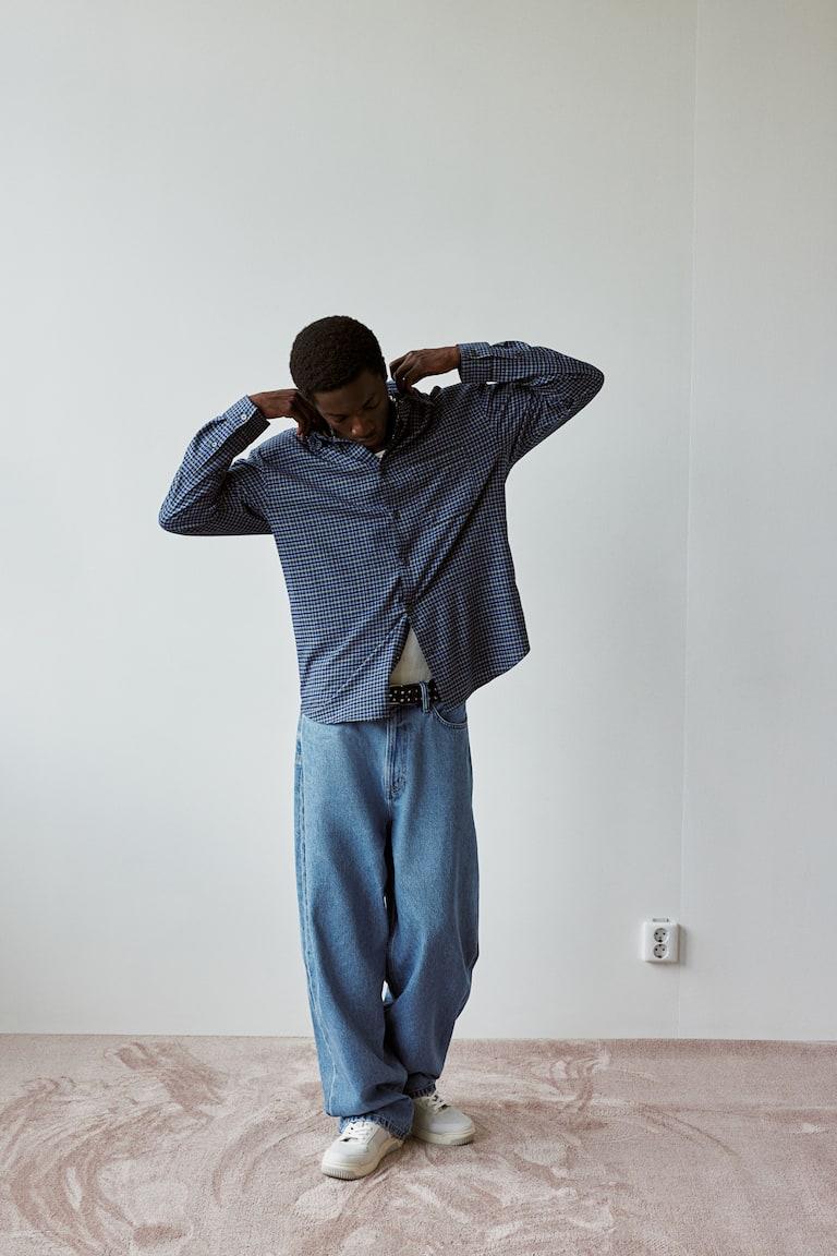 H&M Baggy Jeans - Nero Vintage - UOMO