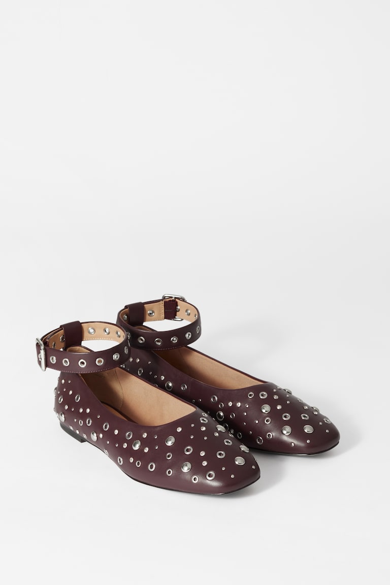 H&M Ballerine Decorate - Bordeaux - DONNA