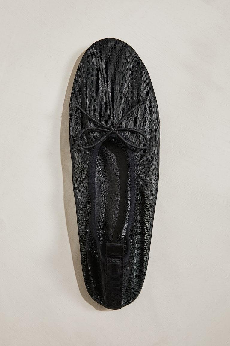 H&M Ballerine in mesh - Nero - DONNA