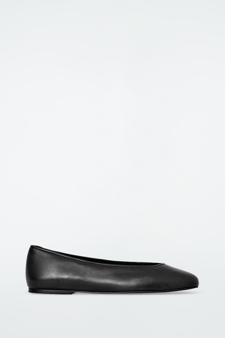 H&M BALLERINE IN PELLE - MARRONE SCURO - DONNA
