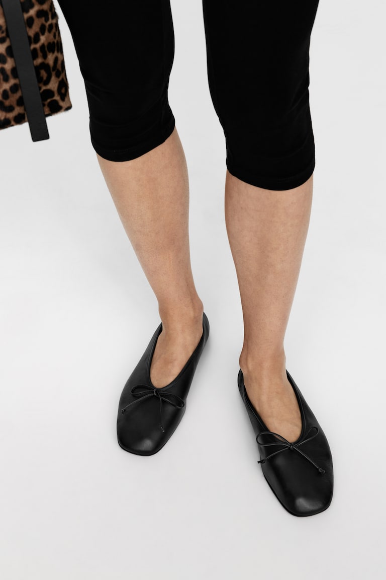 H&M Ballerine in pelle - Nero - DONNA