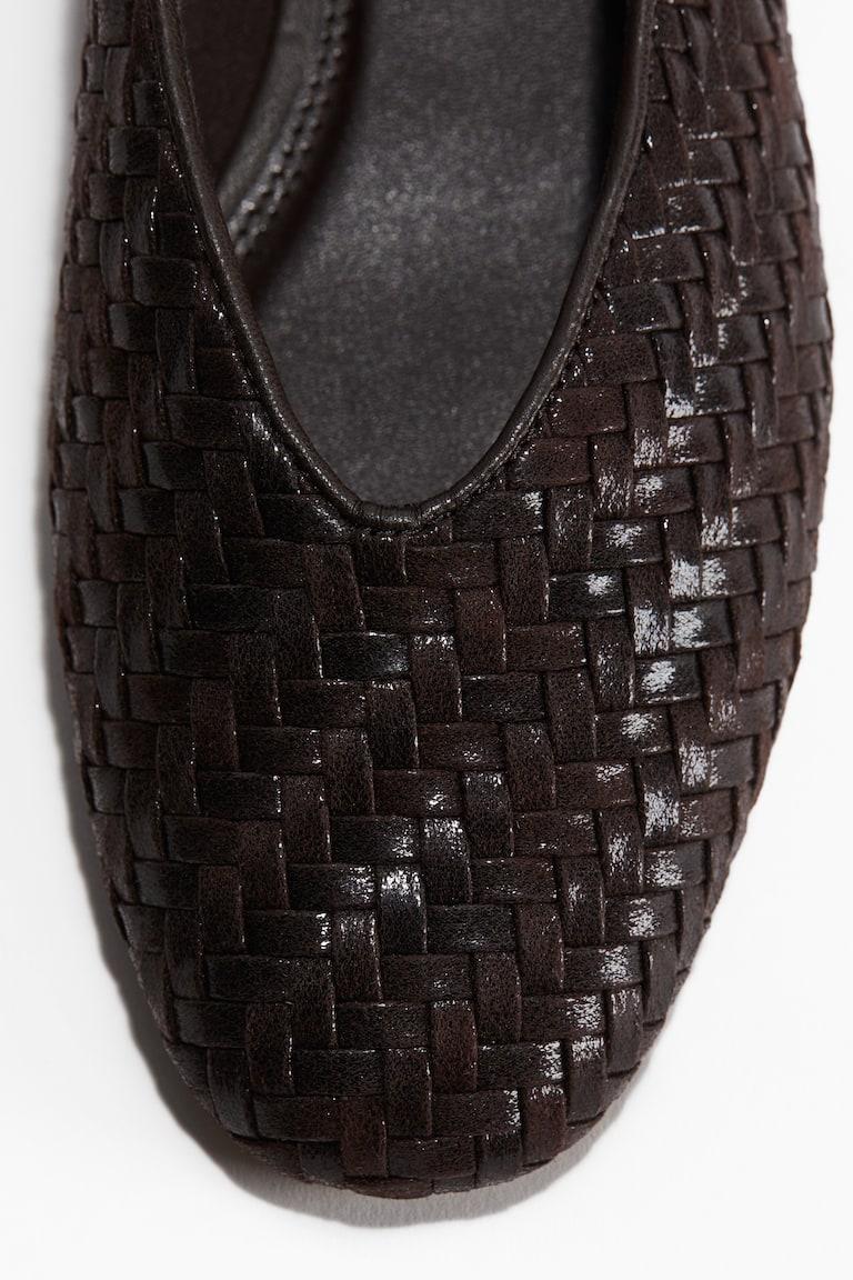 H&M Ballerine Intrecciate - Marrone Scuro - DONNA