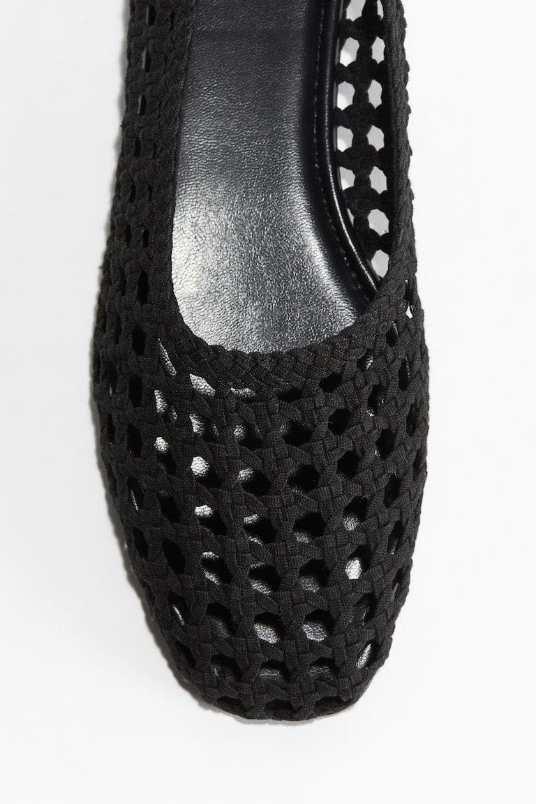 H&M Ballerine Intrecciate - Nero - DONNA