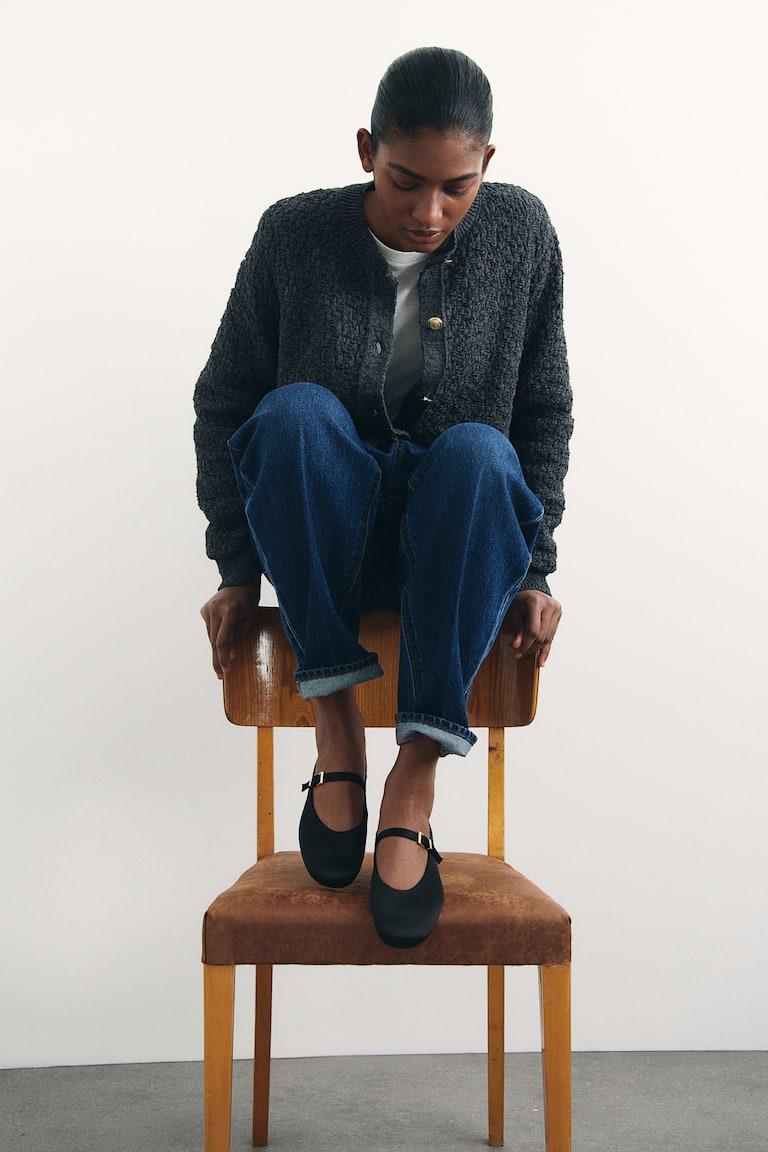 H&M Ballerine Mary Jane - Marrone/leopardato - DONNA