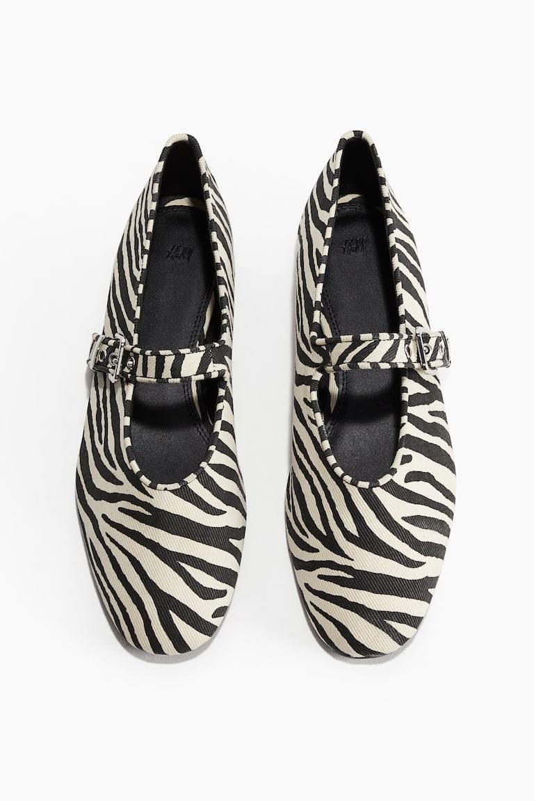 H&M Ballerine Mary Jane - Marrone Scuro - DONNA