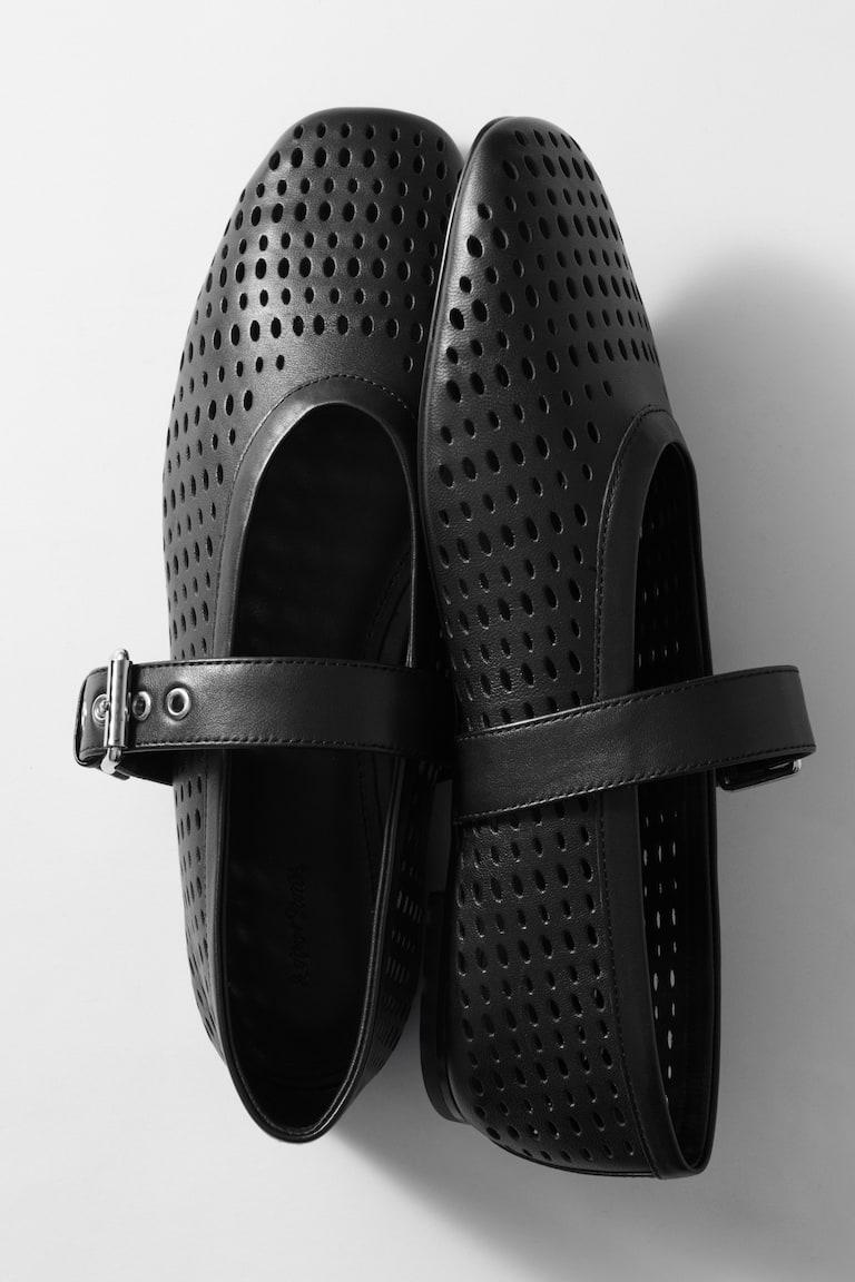 H&M Ballerine Mary Jane - Nero - DONNA