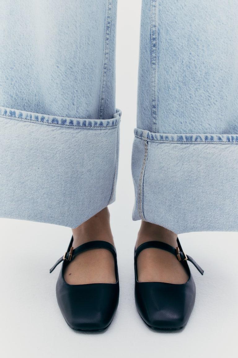 H&M Ballerine Mary Jane - Nero - DONNA