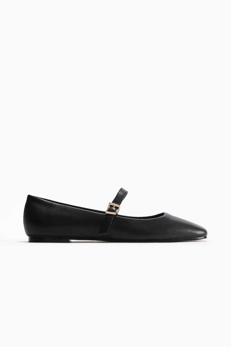 H&M Ballerine Mary Jane - Nero - DONNA