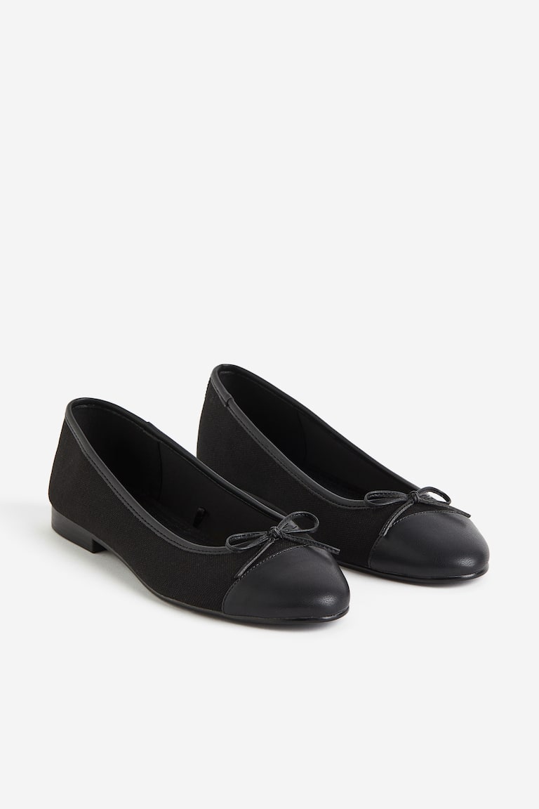 H&M Ballerine - Nero/crema - DONNA