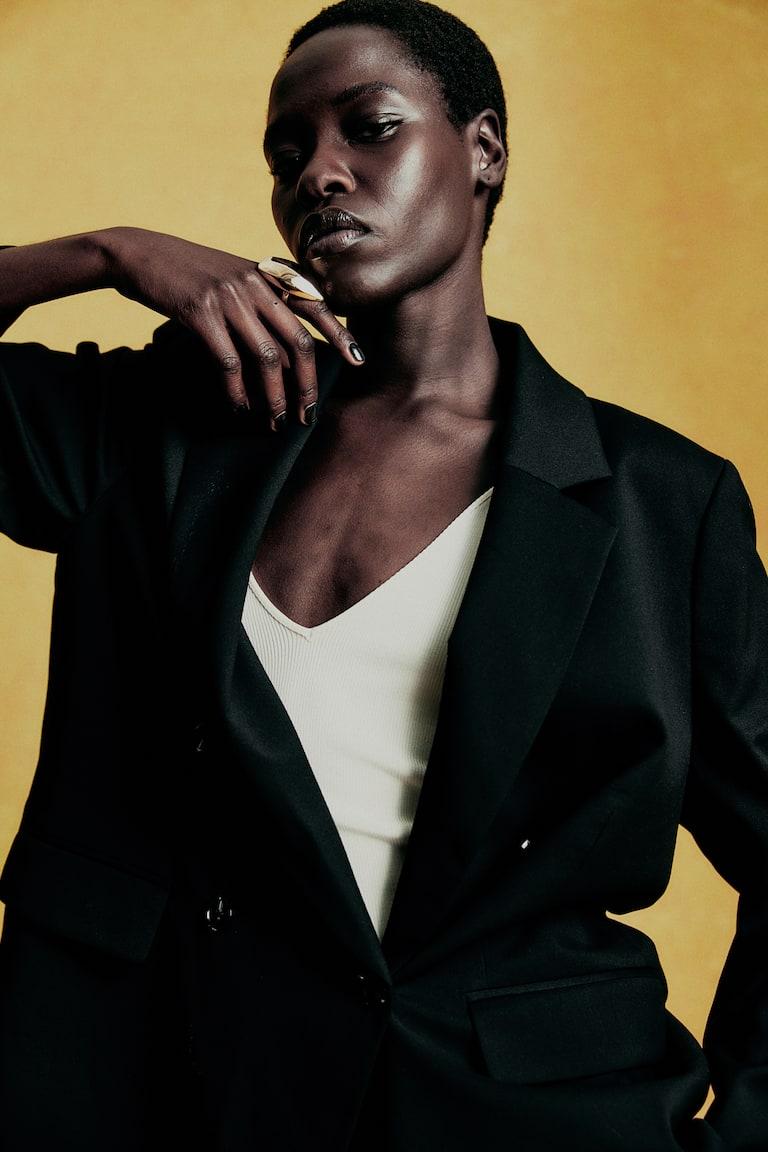 H&M Blazer A Doppio Petto - Bianco - DONNA