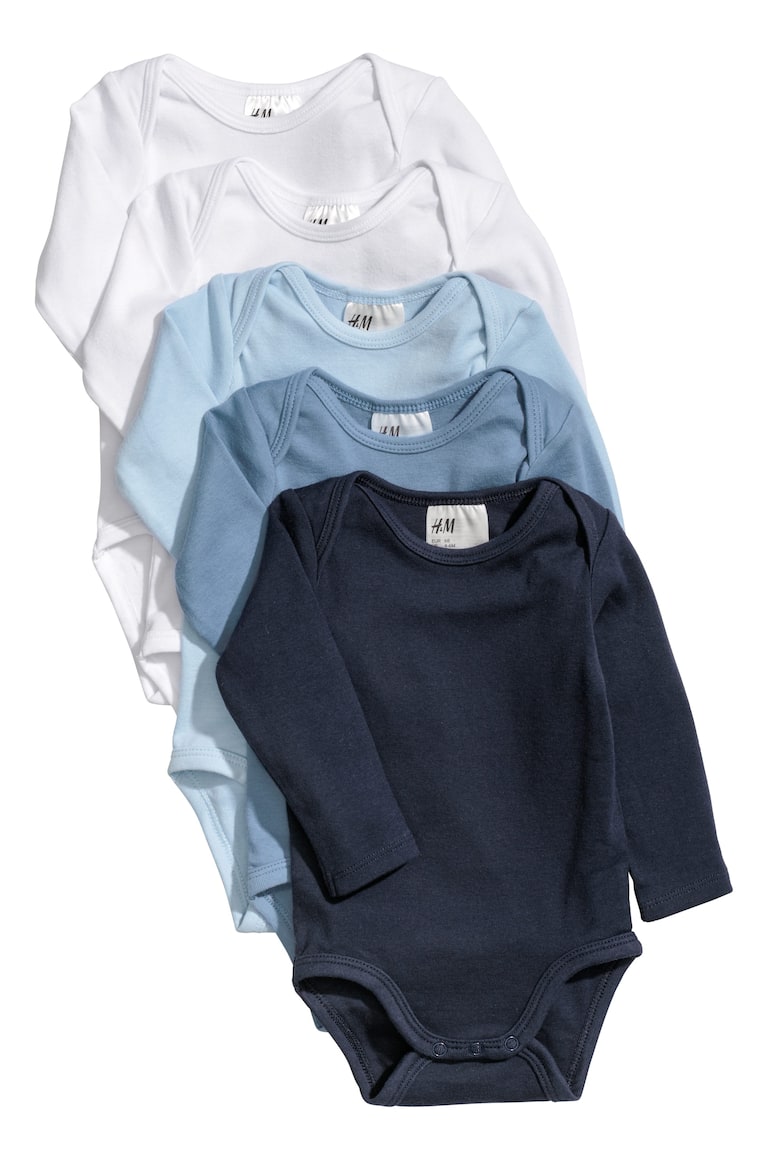 H&M Body 5 pezzi - Turchese/beige - BAMBINO