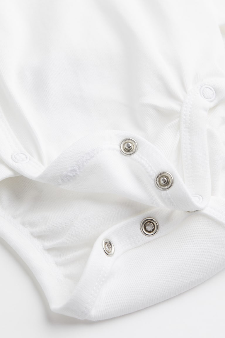 H&M Body In Cotone 5 Pezzi - Bianco - BAMBINO