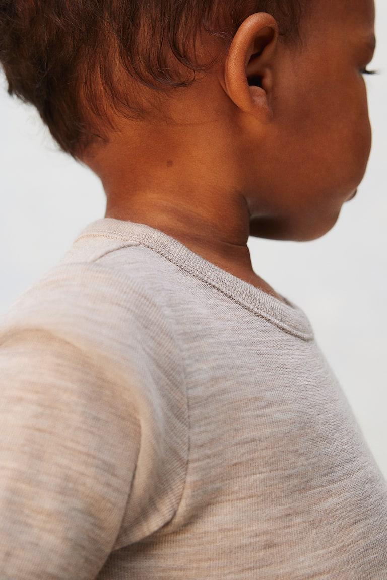 H&M Body In Jersey Di Lana - Grigio Scuro - BAMBINO