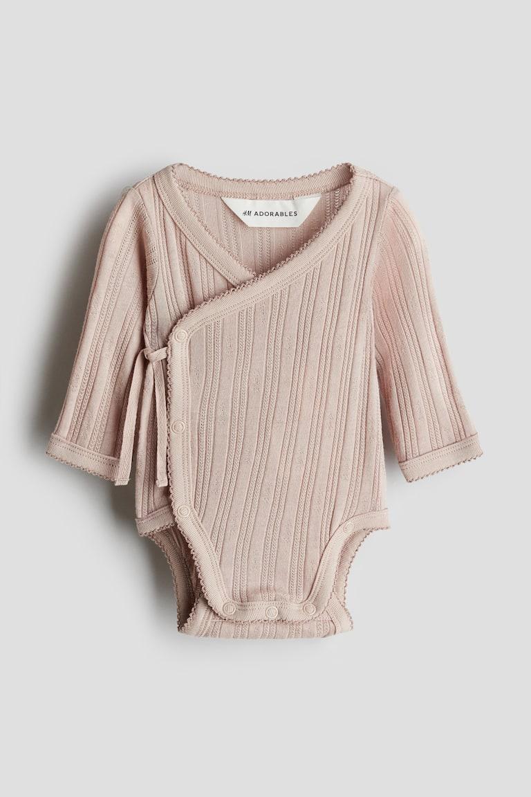 H&M Body In Jersey Traforato - Beige - BAMBINO