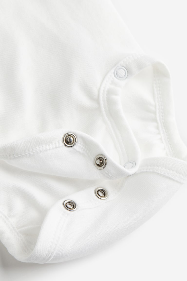 H&M Body Incrociati 3 Pezzi - Bianco/fiori - BAMBINO