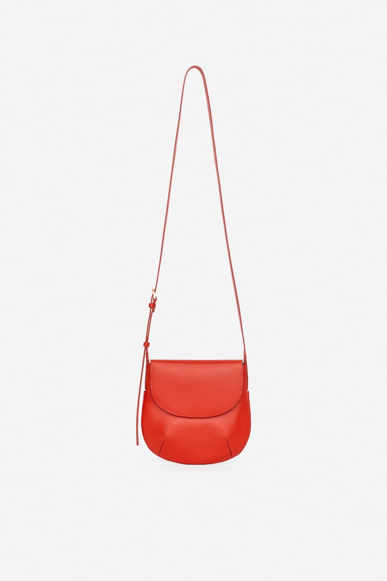 H&M Borsa A Tracolla In Pelle - Rosso - DONNA