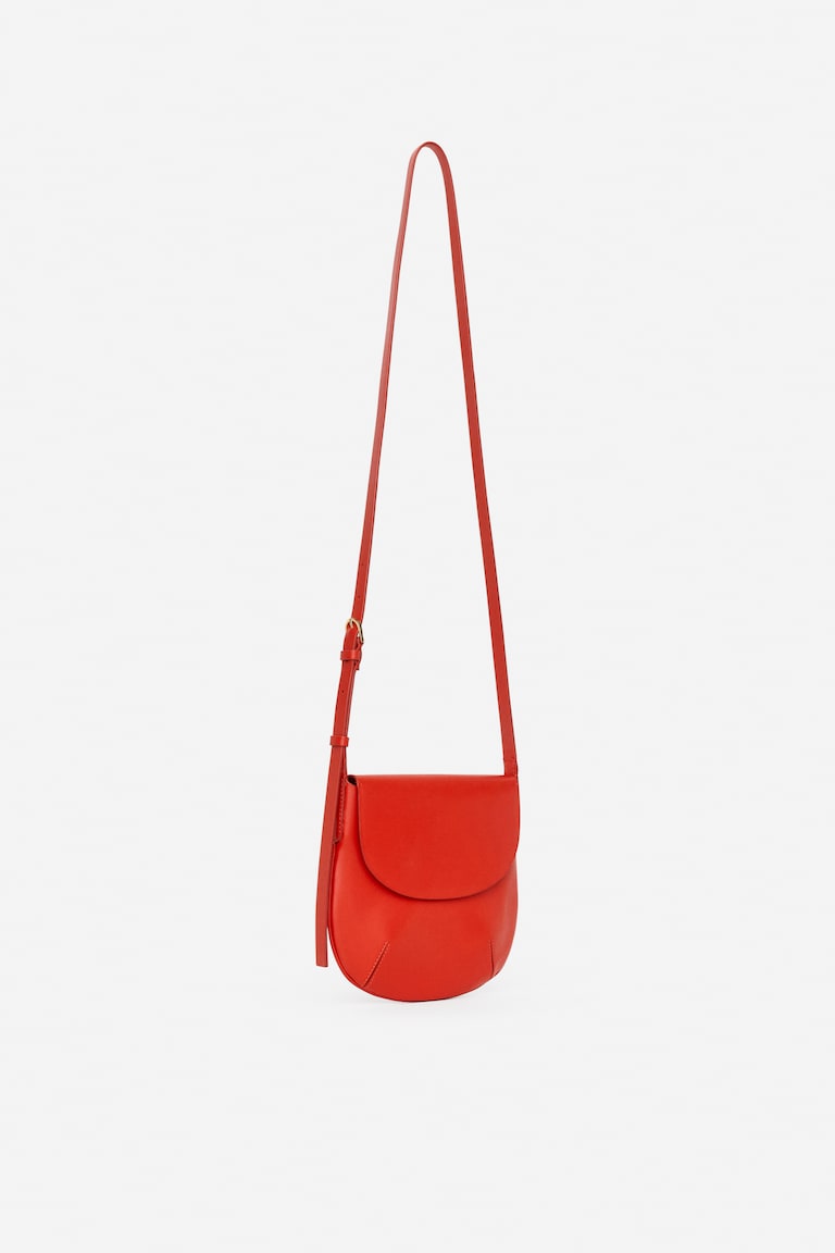 H&M Borsa A Tracolla In Pelle - Rosso - DONNA