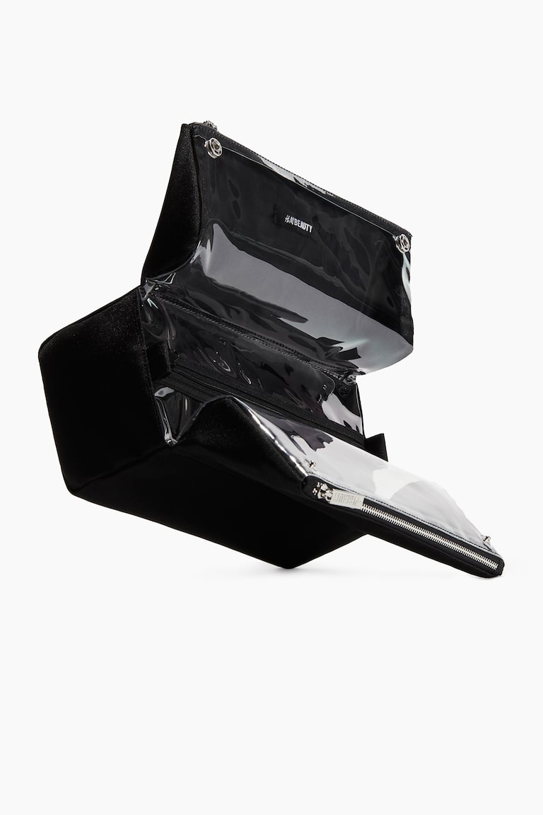 H&M Borsa Per Il Bagno In Tela - Nero - Beauty All