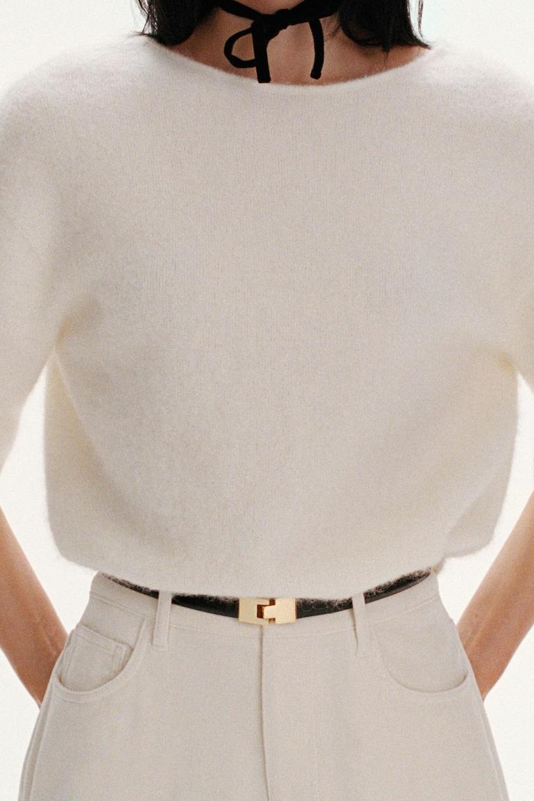 H&M Buckle Leather Belt - Marrone - DONNA