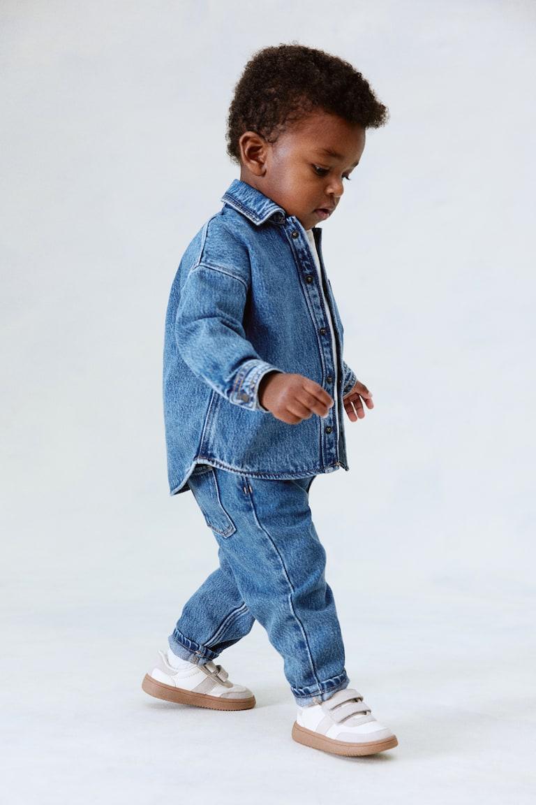H&M Camicia In Denim - Blu Denim Chiaro - BAMBINO