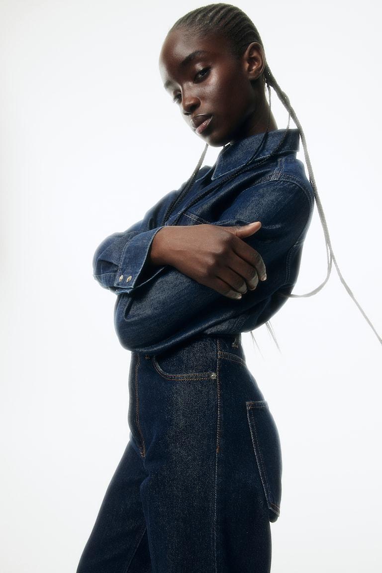 H&M Camicia In Denim - Blu Denim Chiaro - DONNA