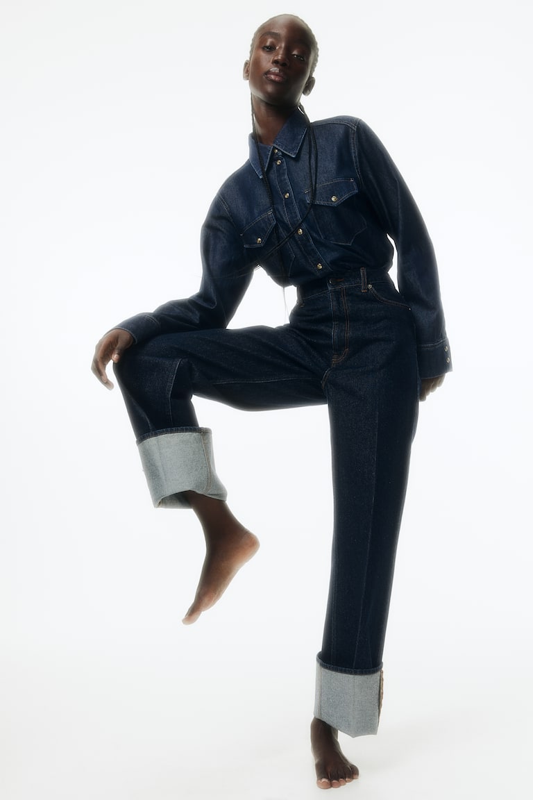 H&M Camicia in denim - Blu denim chiaro - DONNA