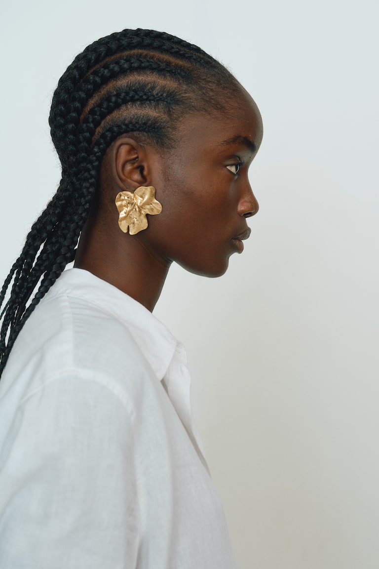 H&M Camicia In Misto Lino - Blu/bianco Righe - DONNA