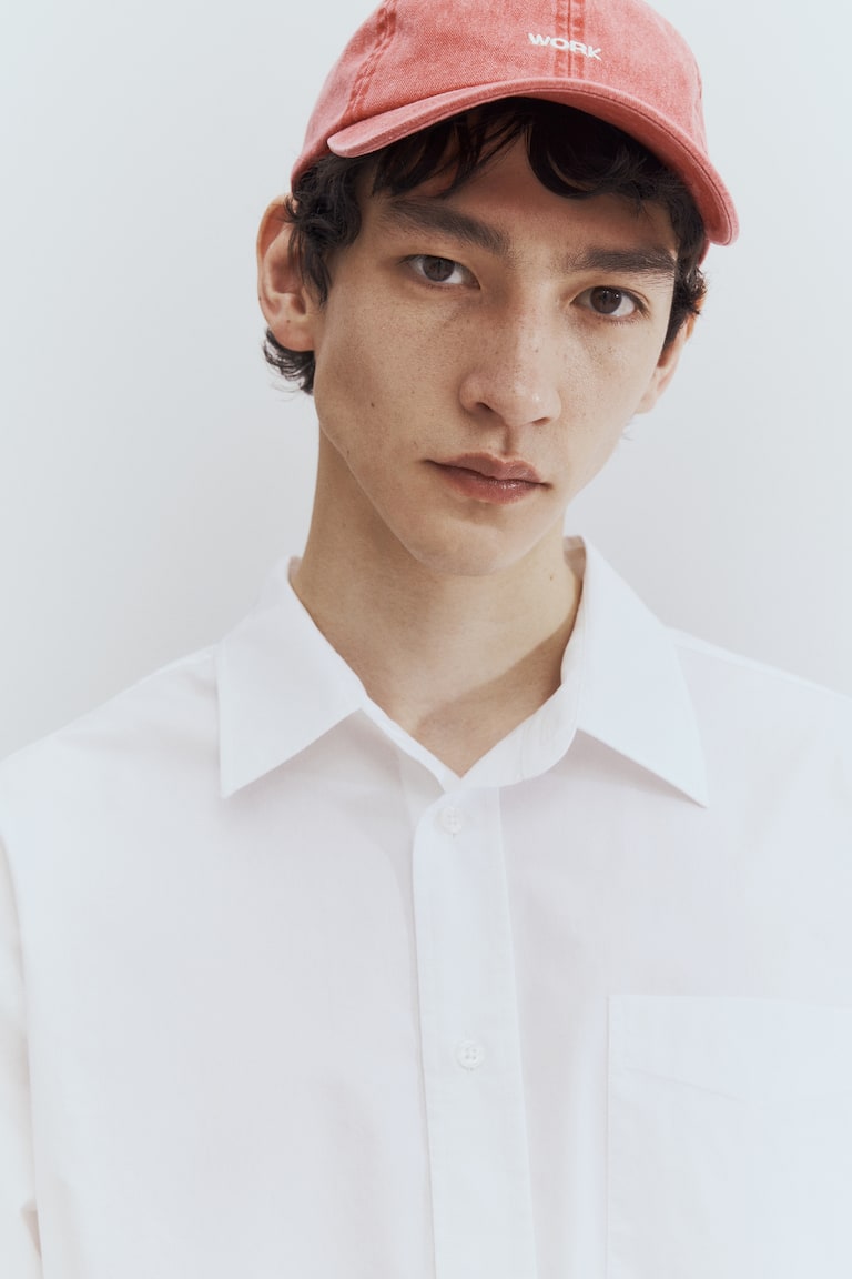 H&M Camicia in popeline Regular Fit - Bianco - UOMO