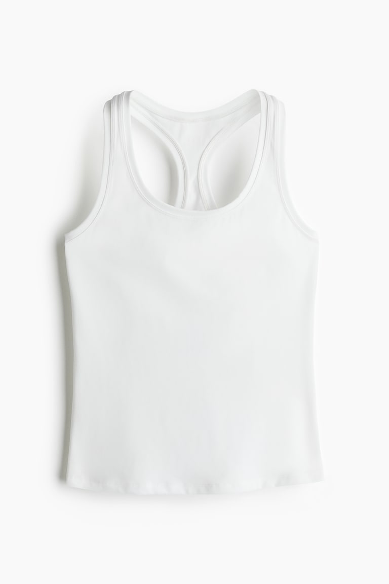 H&M Canotta sportiva con SoftMove™ - Bianco - DONNA