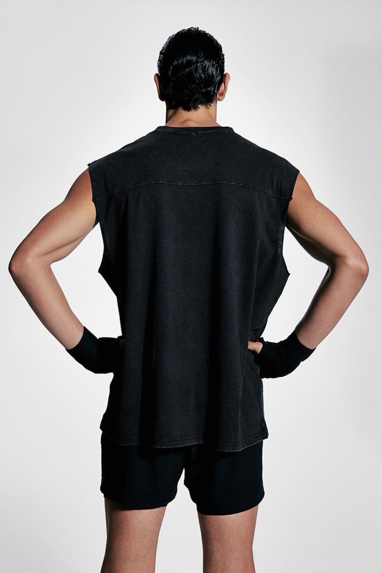 H&M Canotta Sportiva Loose Fit - Nero - UOMO