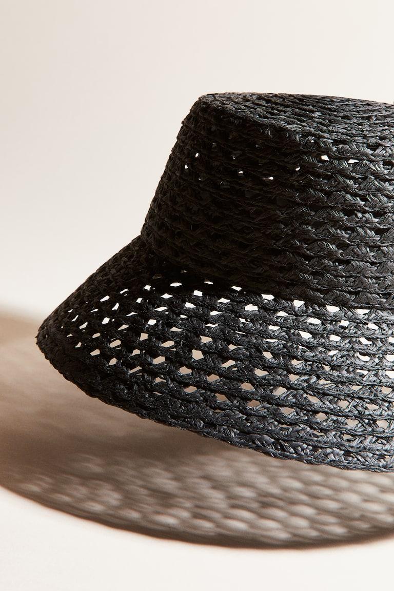H&M Cappello in paglia - Nero - DONNA
