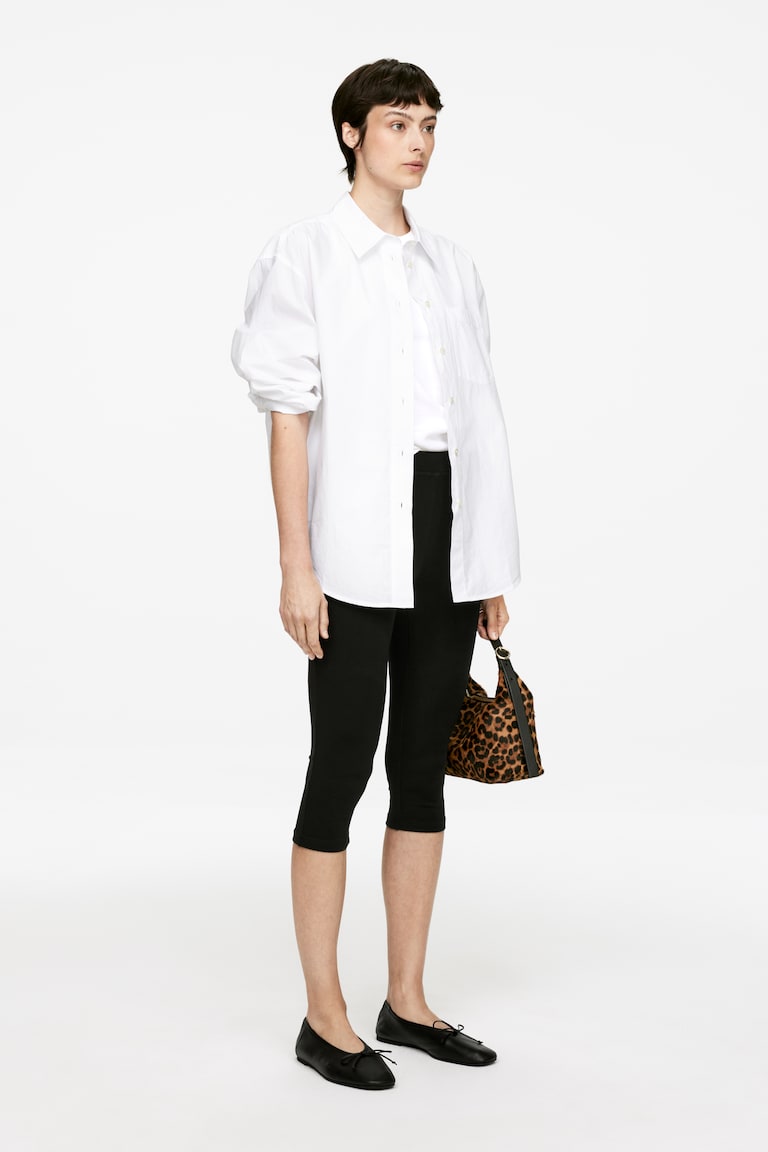 H&M Capri Leggings - Bordeaux - DONNA