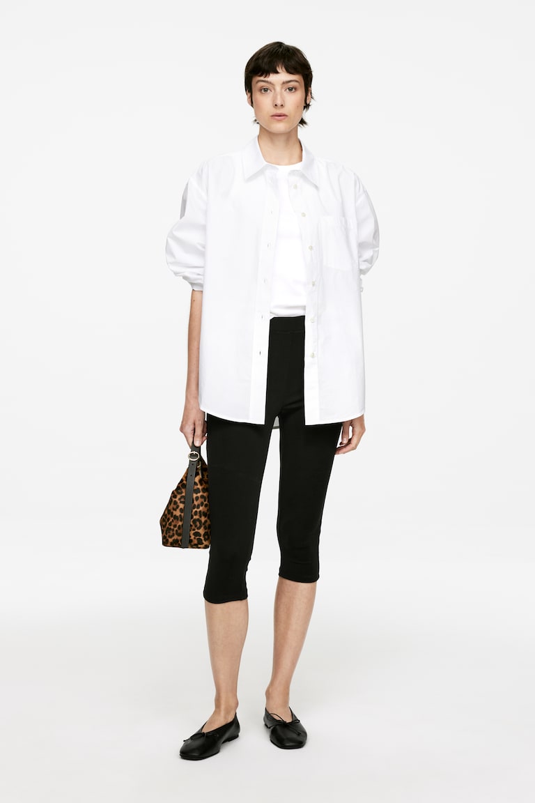 H&M Capri Leggings - Bordeaux - DONNA