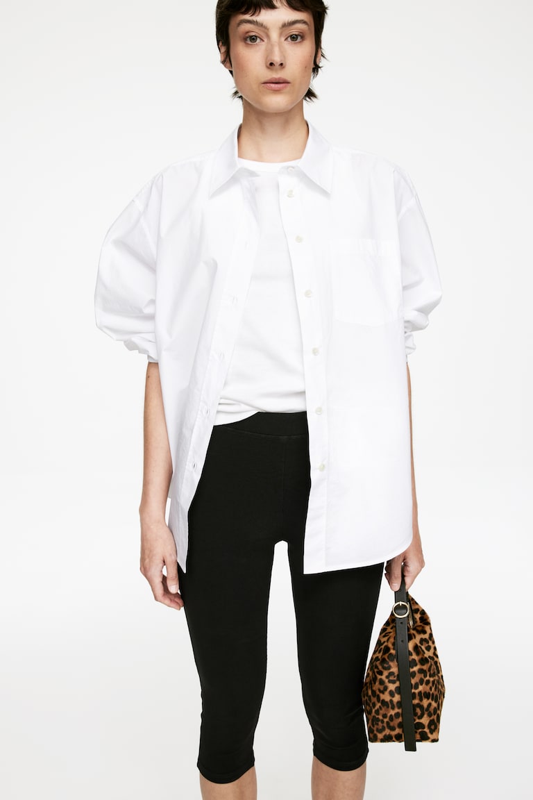 H&M Capri Leggings - Nero - DONNA