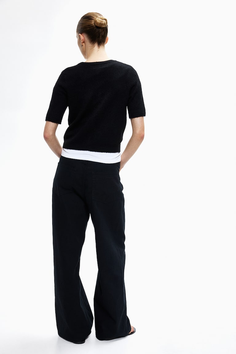 H&M Cardigan In Maglia - Grigio Scuro Mélange - DONNA